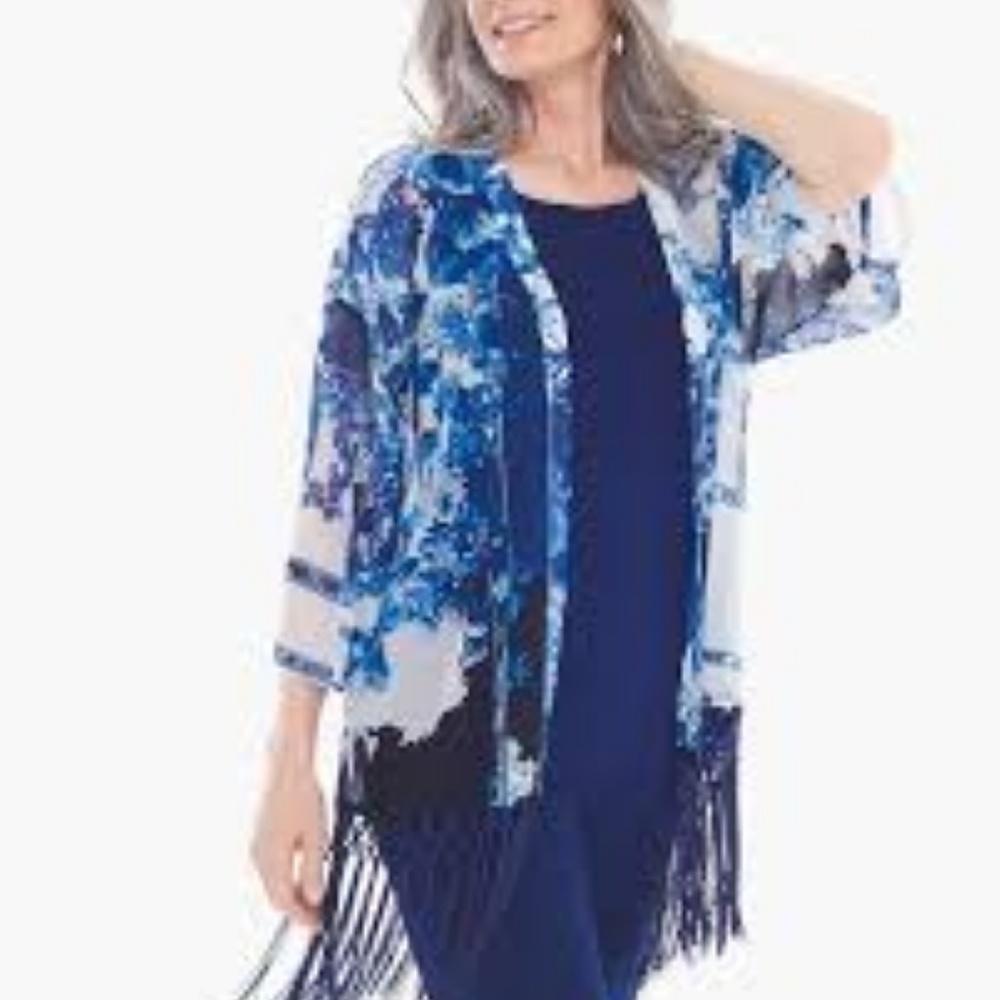 NWT Chico’s Fringe Duster